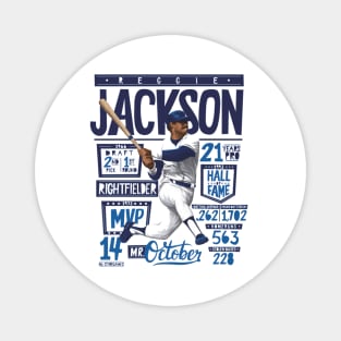 Reggie Jackson New York Y Stats Magnet